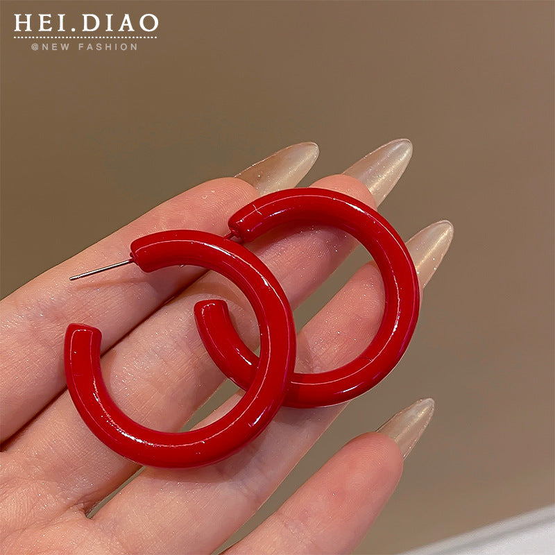 Women's Retro Love Cherry Wine High Sense Rings