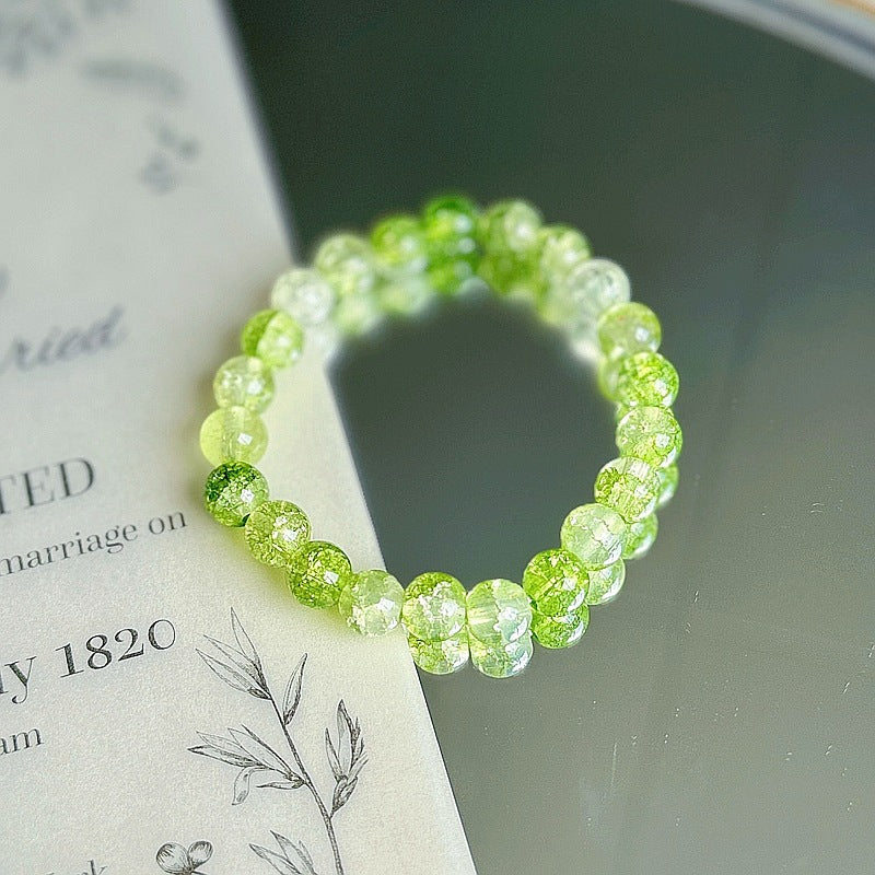 Purple Crystal Female Pliable Temperament Rosary Decompression Hand Bracelets