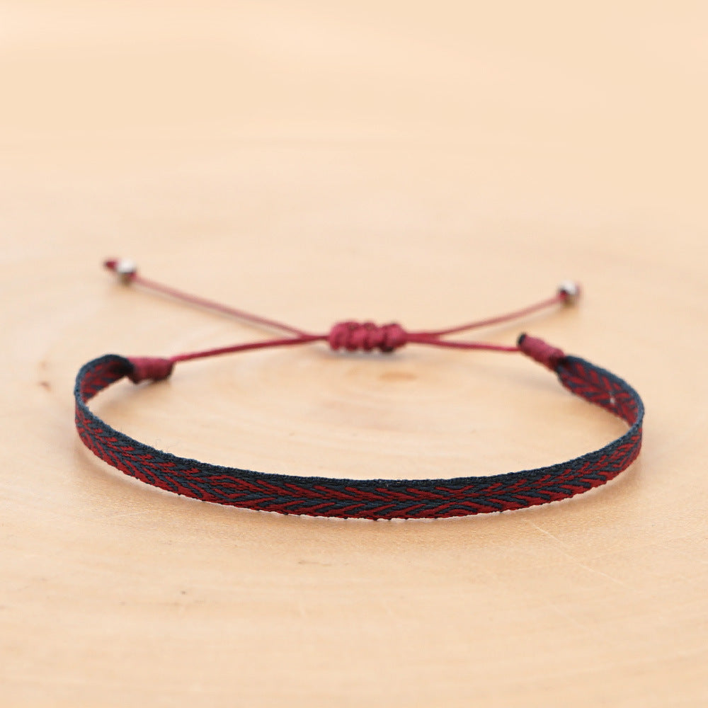 Women's South American Columbia Ethnic Style Webbing Bracelets