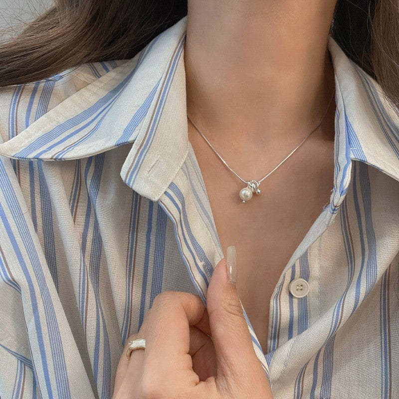 Jade Female Light Luxury Minority Clavicle Necklaces