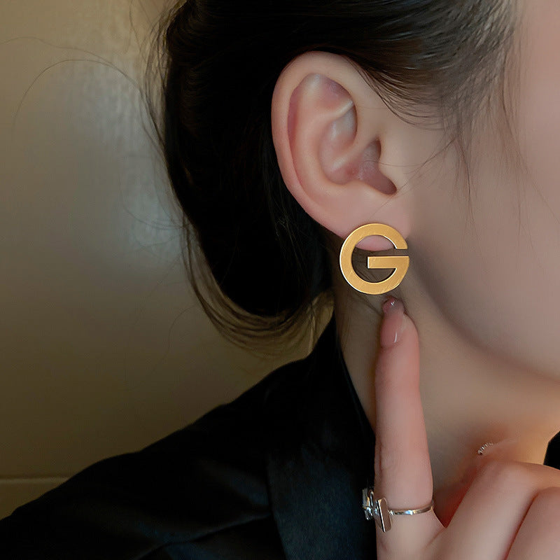 Sier High Sense All Match Fashion Earrings