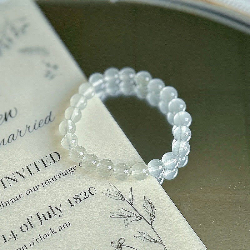 Purple Crystal Female Pliable Temperament Rosary Decompression Hand Bracelets