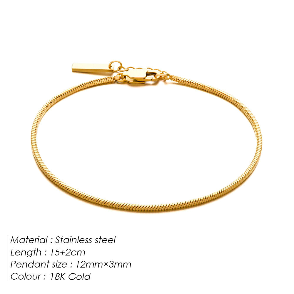Stainless Steel Combination Simple Charm Male Bracelets