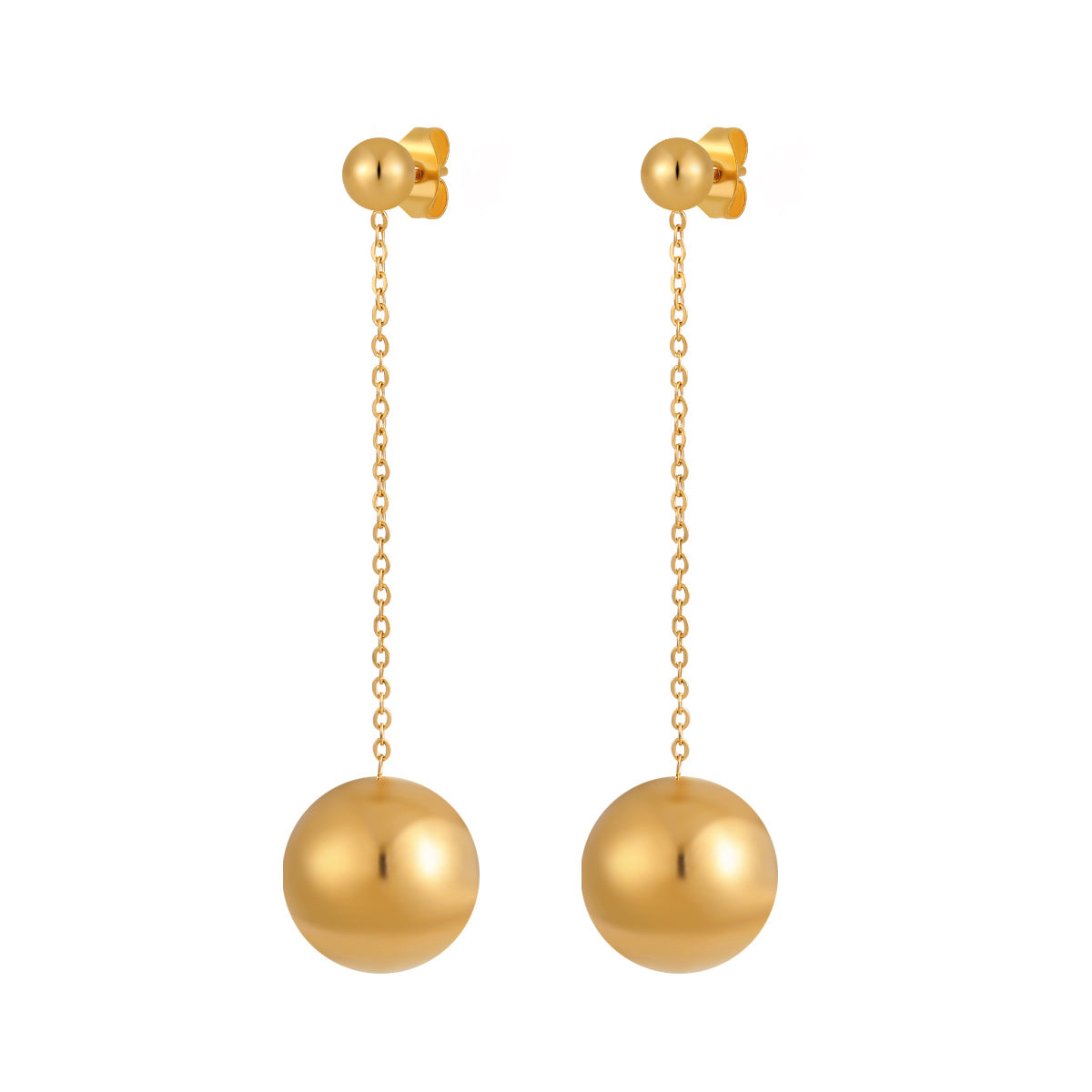 Minority Style Exaggerated Hollow Ball Temperament Earrings