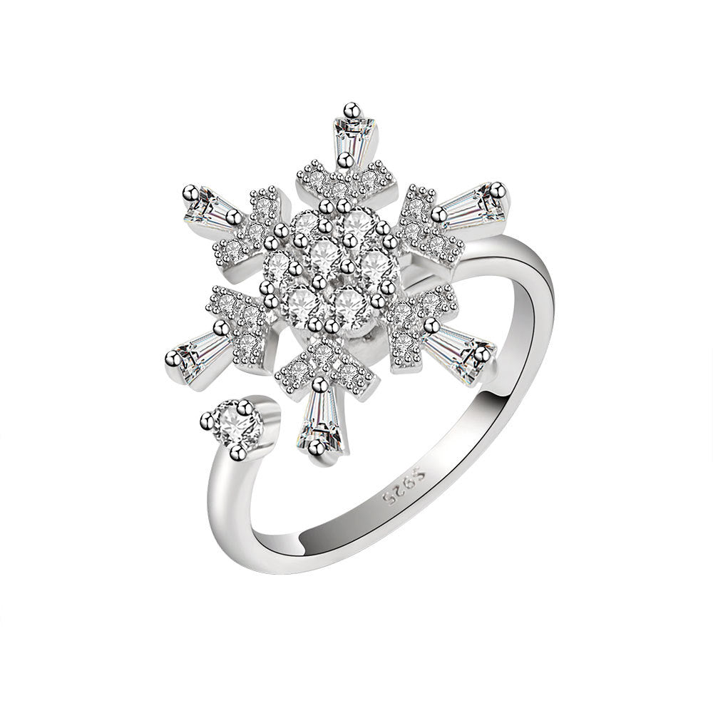 Women's Anxiety Relief Spinning Fashion Personality High Rings