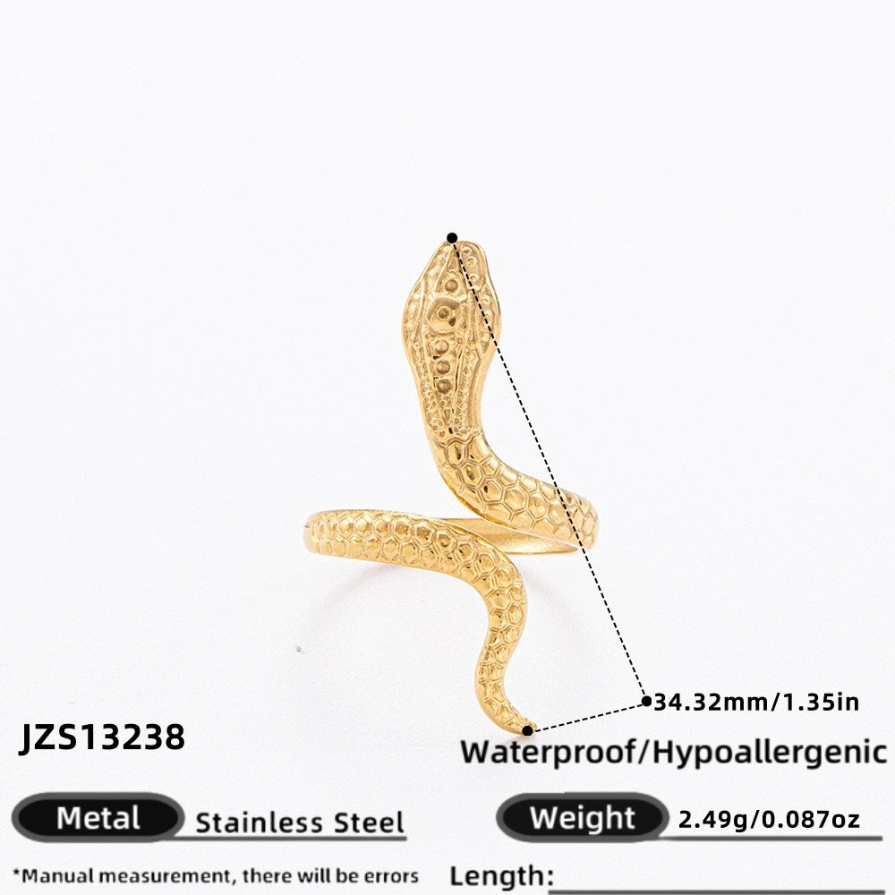 Steel Stainless Gold Plated High-grade Summer Wind Rings
