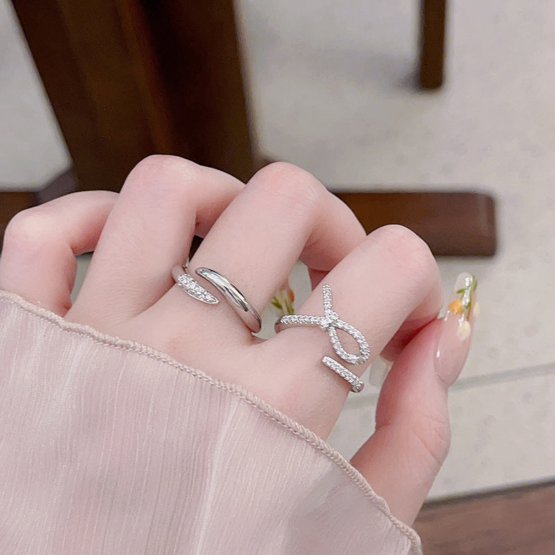 Women's Suit Crown Cross Simple Matching Stylish Opening Bracelets