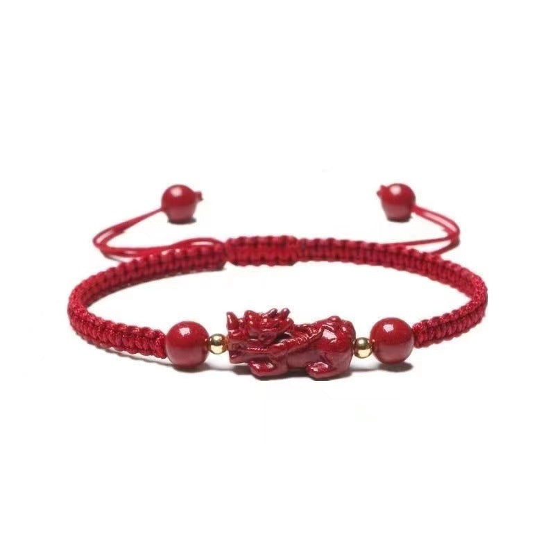 Women's & Men's Pi Carrying Strap Blessing Fortune Beads Red Bracelets