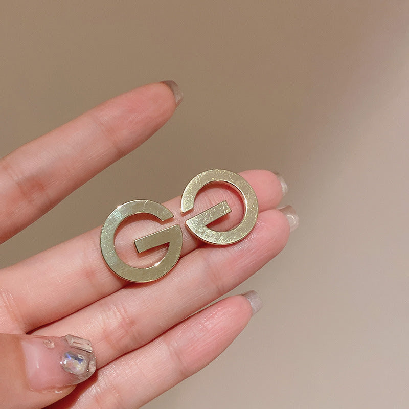 Sier High Sense All Match Fashion Earrings