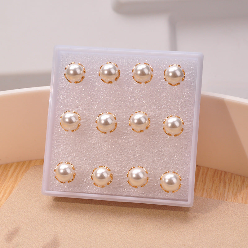 Women's Steel Needle Pearl High-grade Australian White Earrings