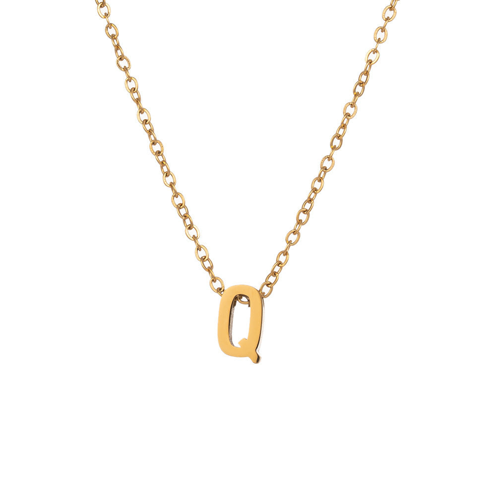 Fading English Letter Unisex Fashion Simple Necklaces