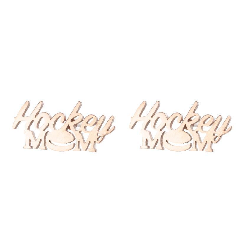 Retro Sports Olive Football Series Female Earrings