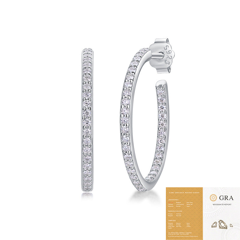 Personalized Fashion Sier Ear Light Luxury Earrings