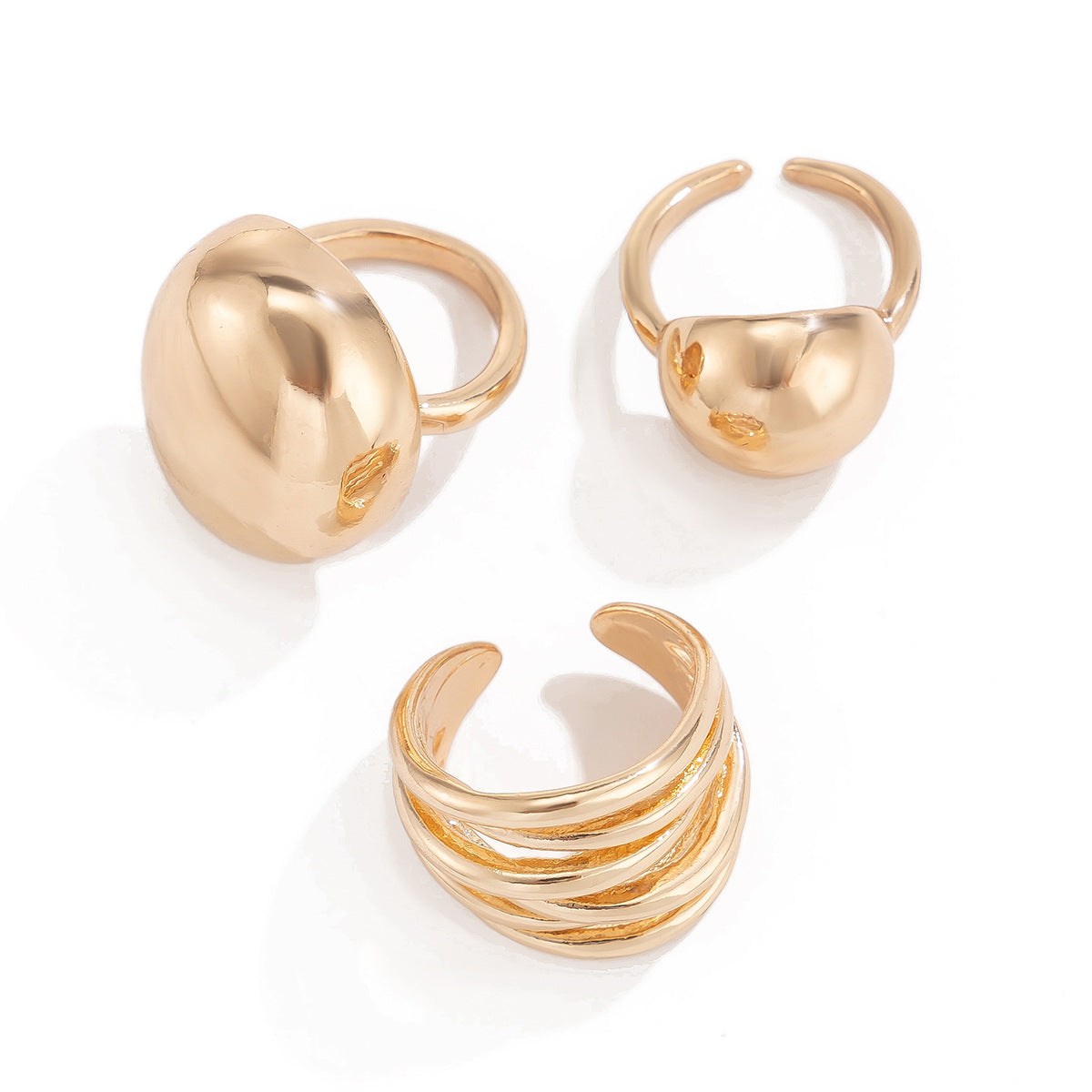 Twin Niche Opening Simple Geometric Casual Bracelets