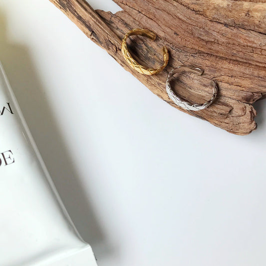 Kae Korean Style Sterling Sier Fashion Trend Diamond Fine Rings