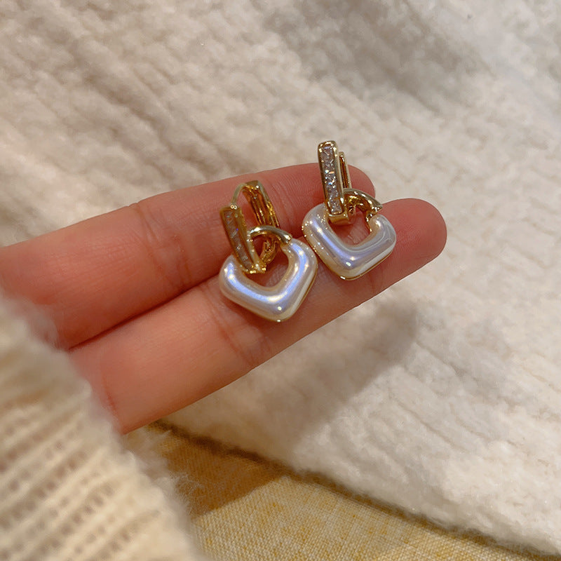 Luxury Mermaid Pearl Fashion High Sense Earrings