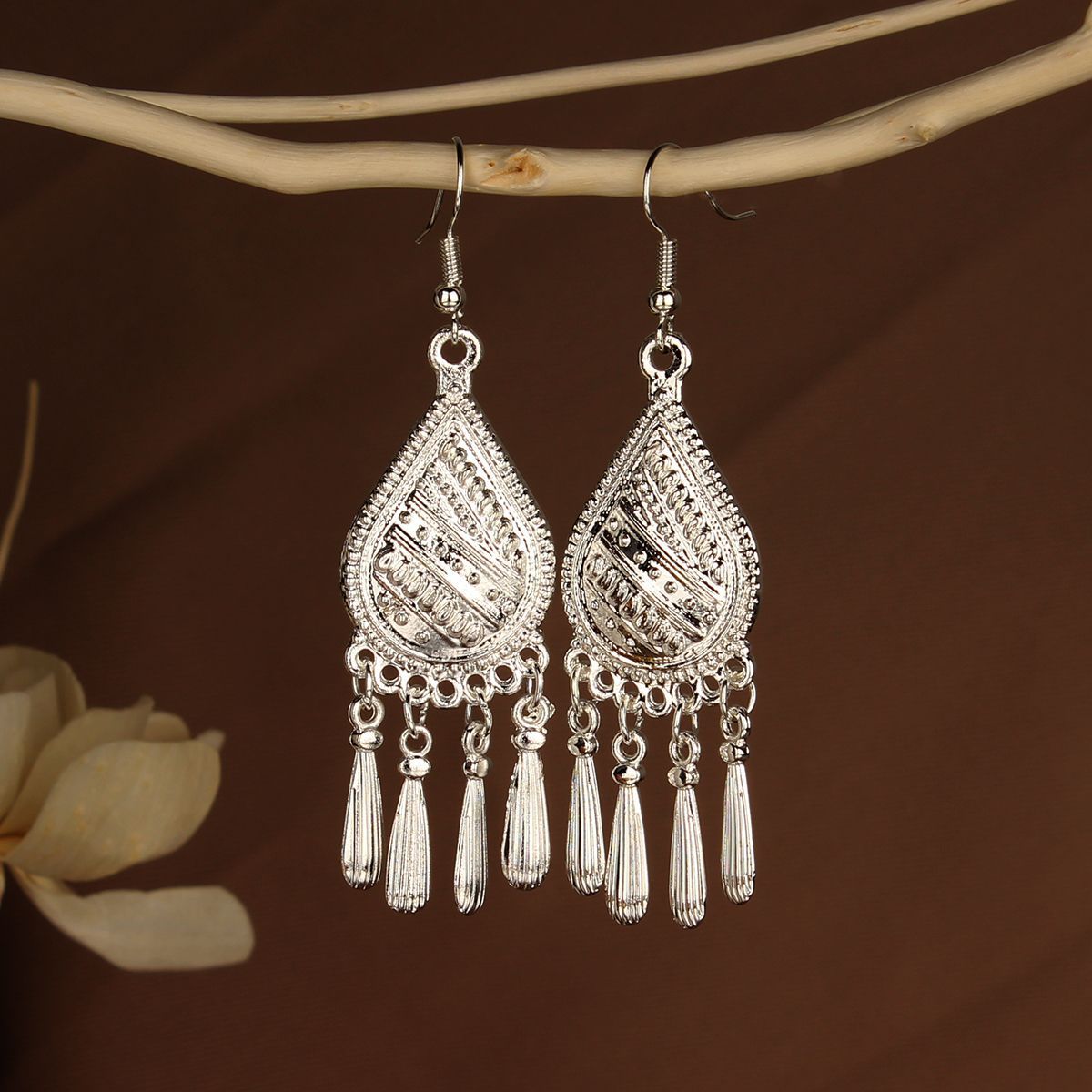 Chinese Style Retro National Miao Sier Earrings