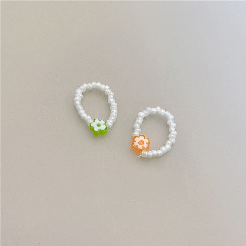 Retro Square Acrylic Geometric Resin Cold Wind Rings