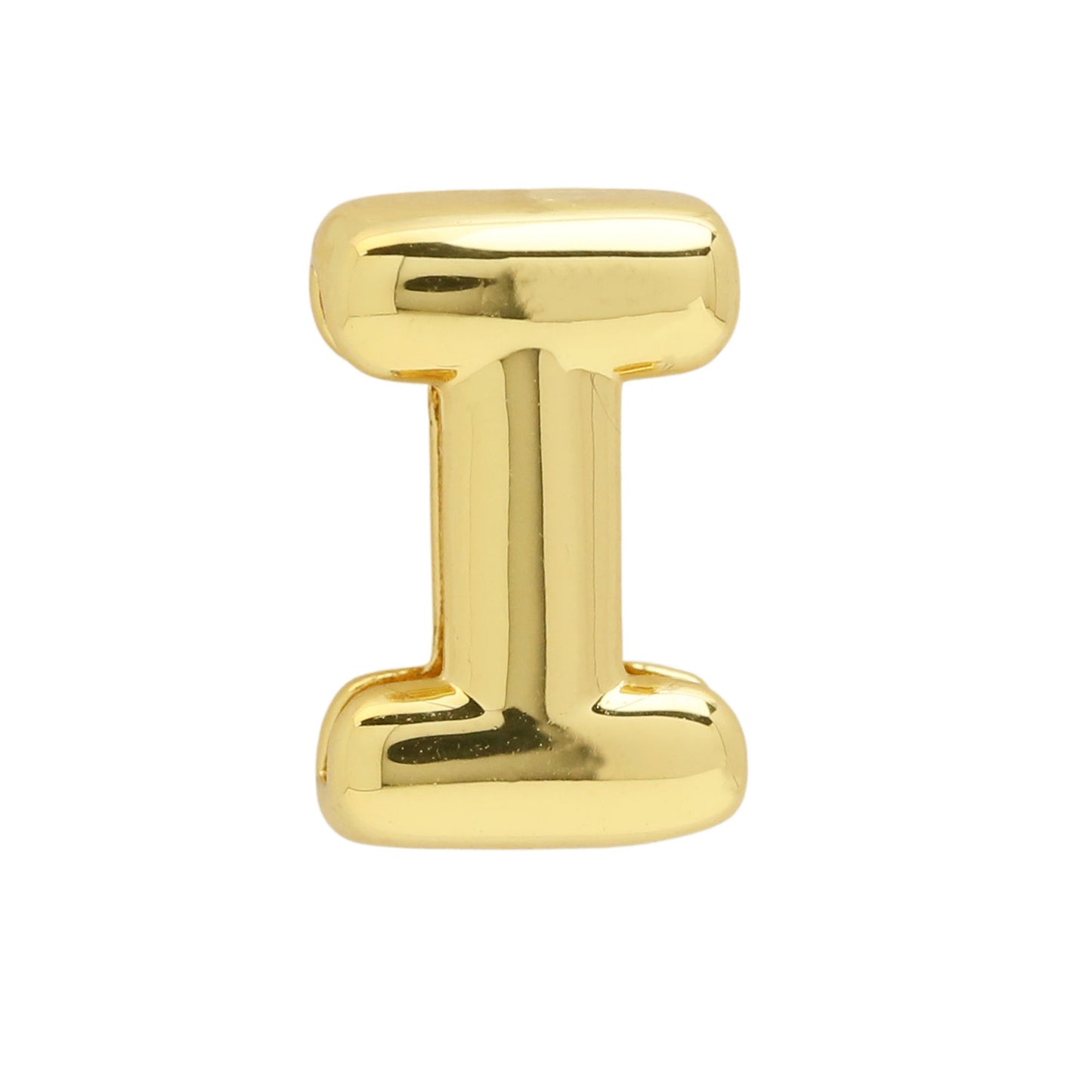 Golden Chubby Balloon Bubble Glossy Letter Bracelets