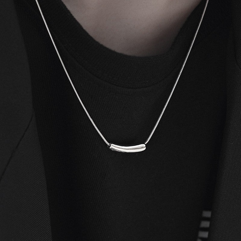 Eggplant Clavicle Chain Titanium Steel Female Necklaces