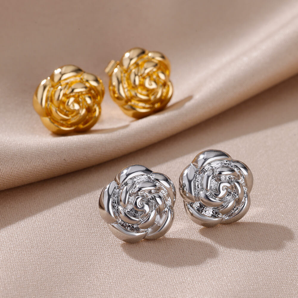 Polygon Mobius Strip Five-pointed Star Hollow Earrings