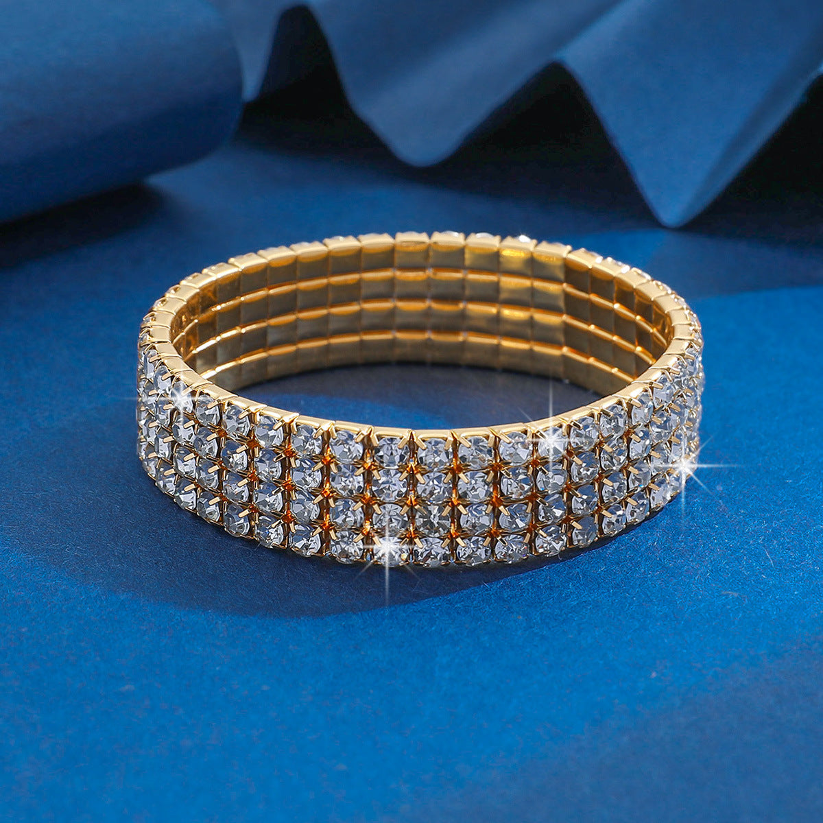 Affordable Luxury Fashion Zircon Elastic Rhinestone Bracelets