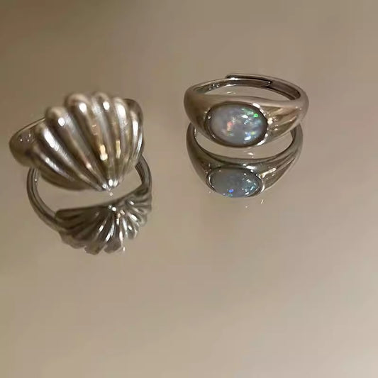 Mermaid Female Niche Design Open Girlfriends Rings