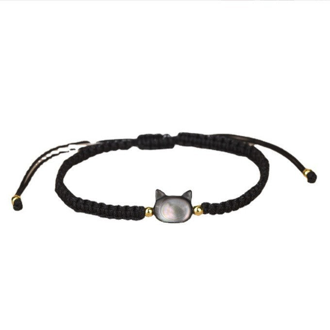 Love Peach Blossom Woven Couple Simple Bracelets