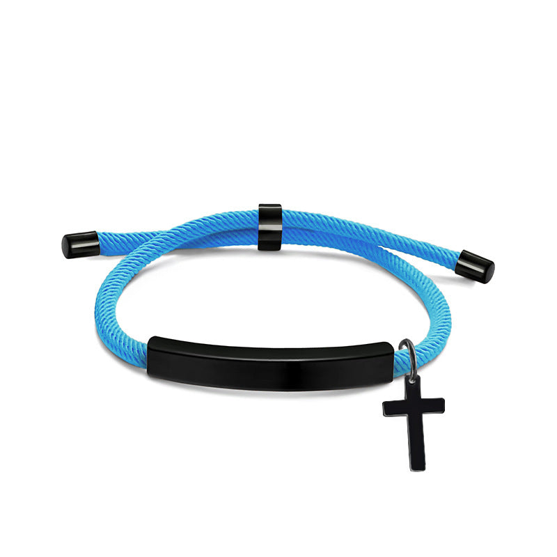 Chain Blank Material Cross Accessories Lettering Bracelets