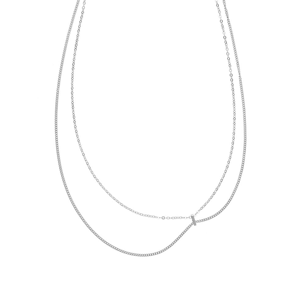 Sense Smart Clavicle Chain Adjustable Titanium Necklaces