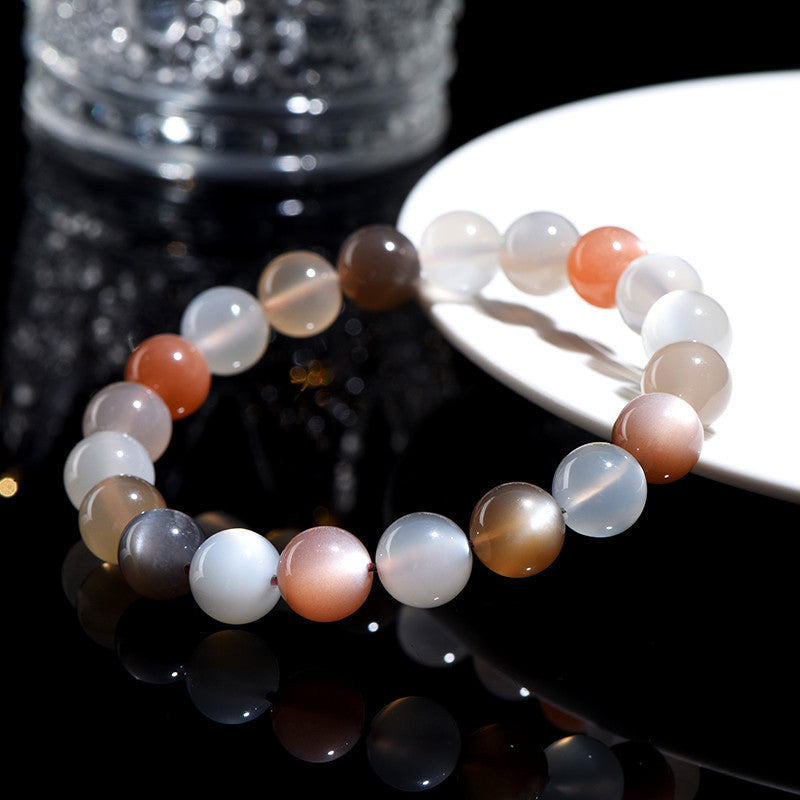 Cool Crystal Natural Colorful Moonlight Moonstone Bracelets
