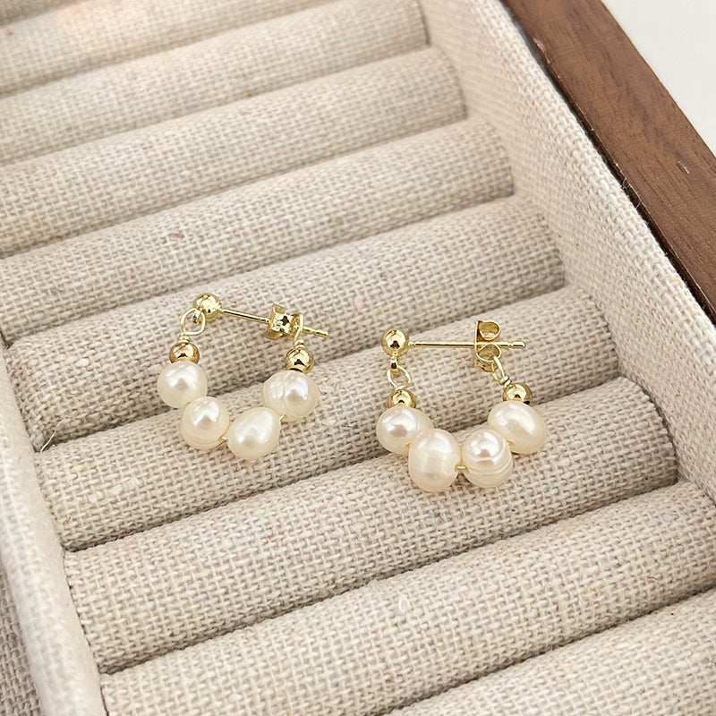 Pearl Elegant High Sense Special Interest Versatile Earrings