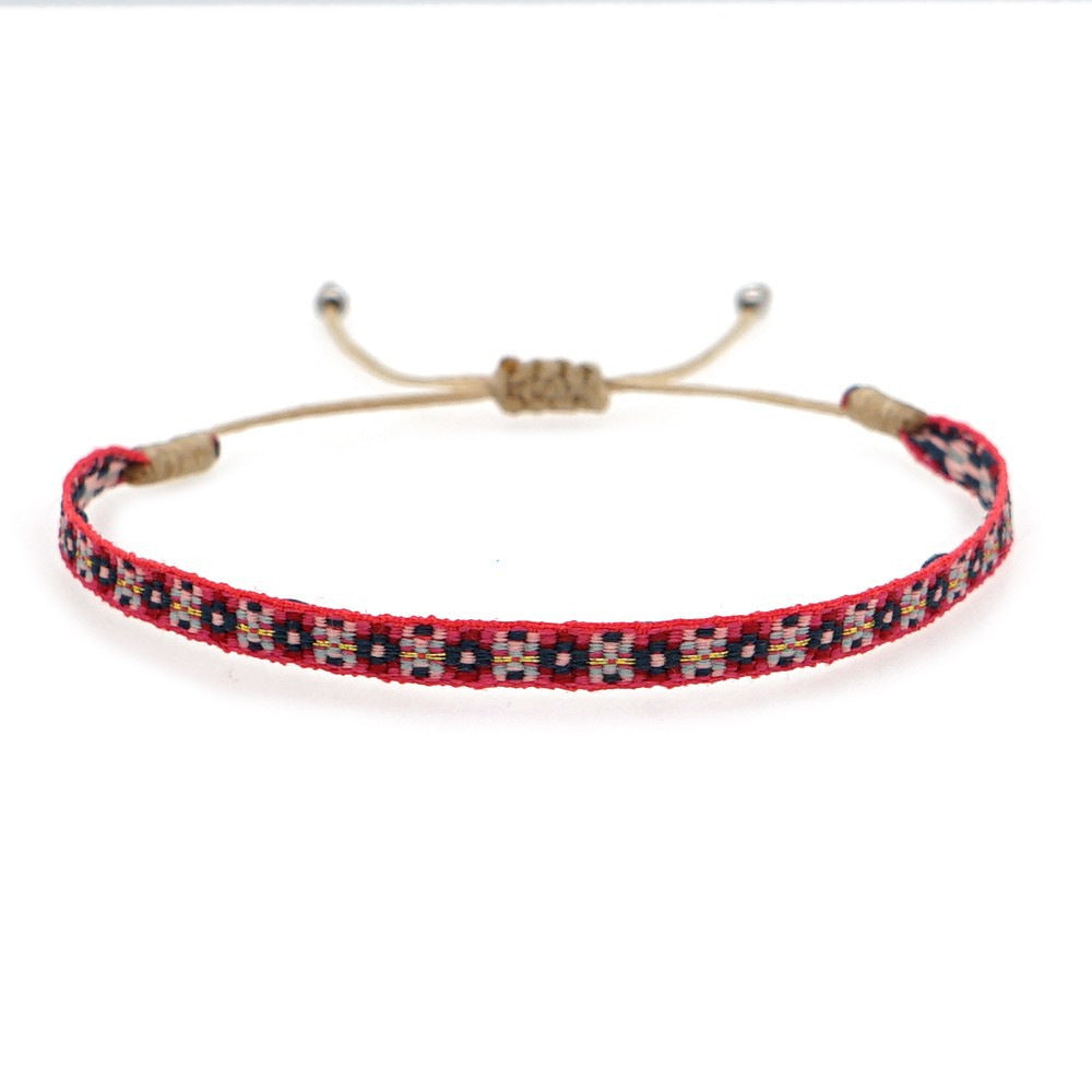 Women's South American Columbia Ethnic Style Webbing Bracelets
