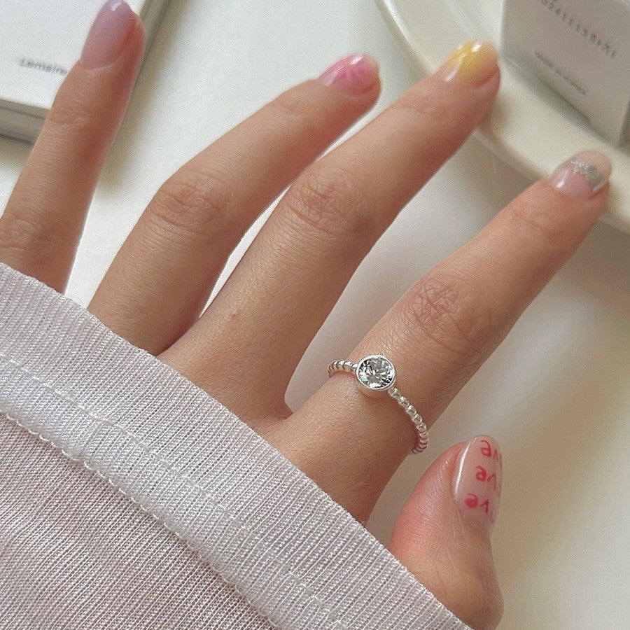 Sterling Sier Zircon Female Special Interest Rings