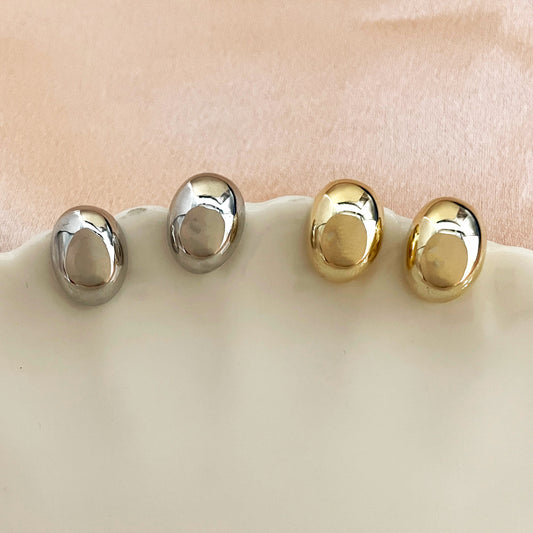 Real Gold Electroplated Sier Needle Little Earrings