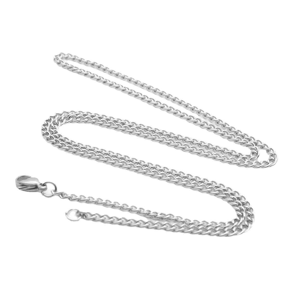 Curb Unisex Titanium Steel Accessories Stainless Necklaces