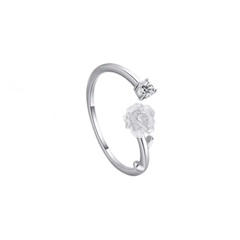 Camellia Pair For Couple Male One Rings