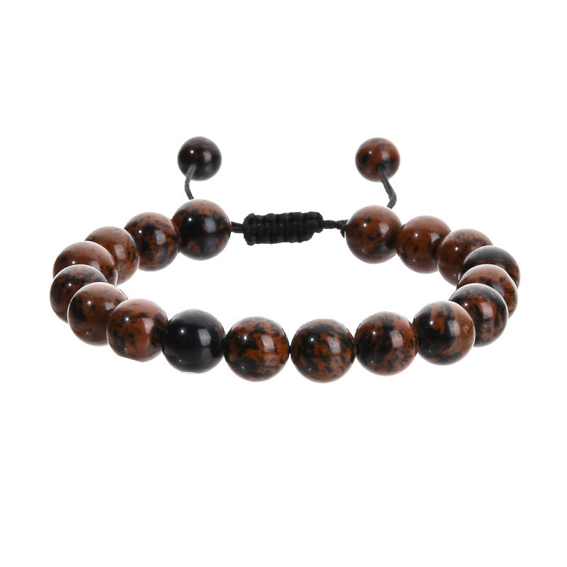 Ornament Hand-woven Amethyst Woven Geometric Agate Bracelets