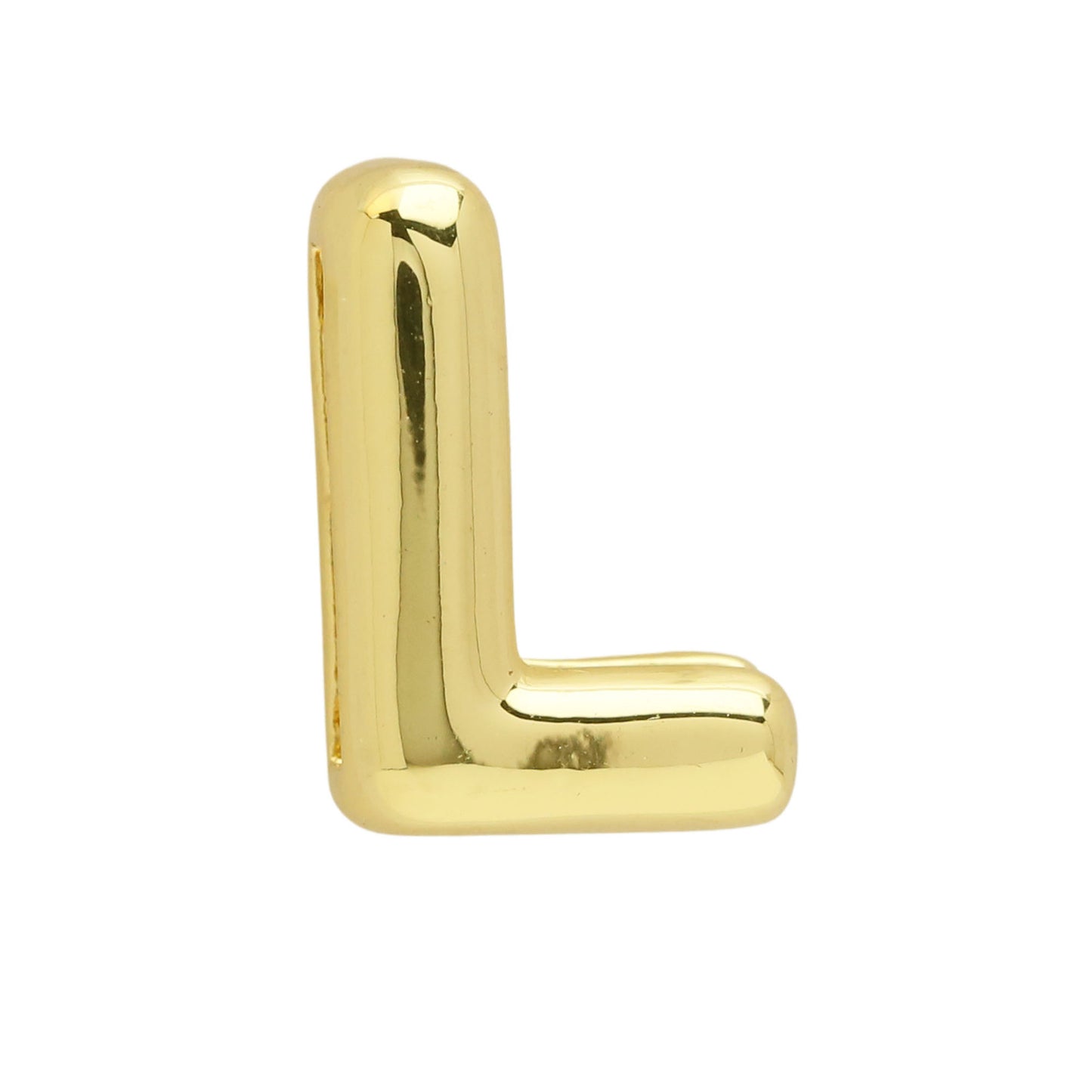 Golden Chubby Balloon Bubble Glossy Letter Bracelets