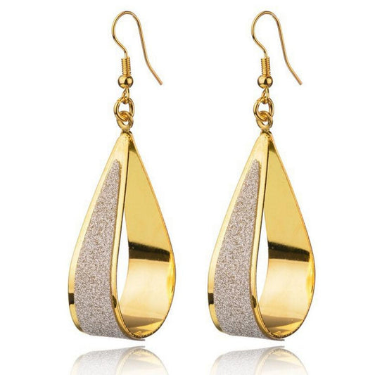Fashion Ornament Popular Stickers Frosted Water Earrings
