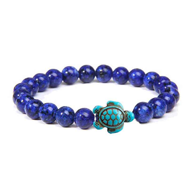 Women's & Men's Turquoise Turtle Volcanic Rock White More Bracelets