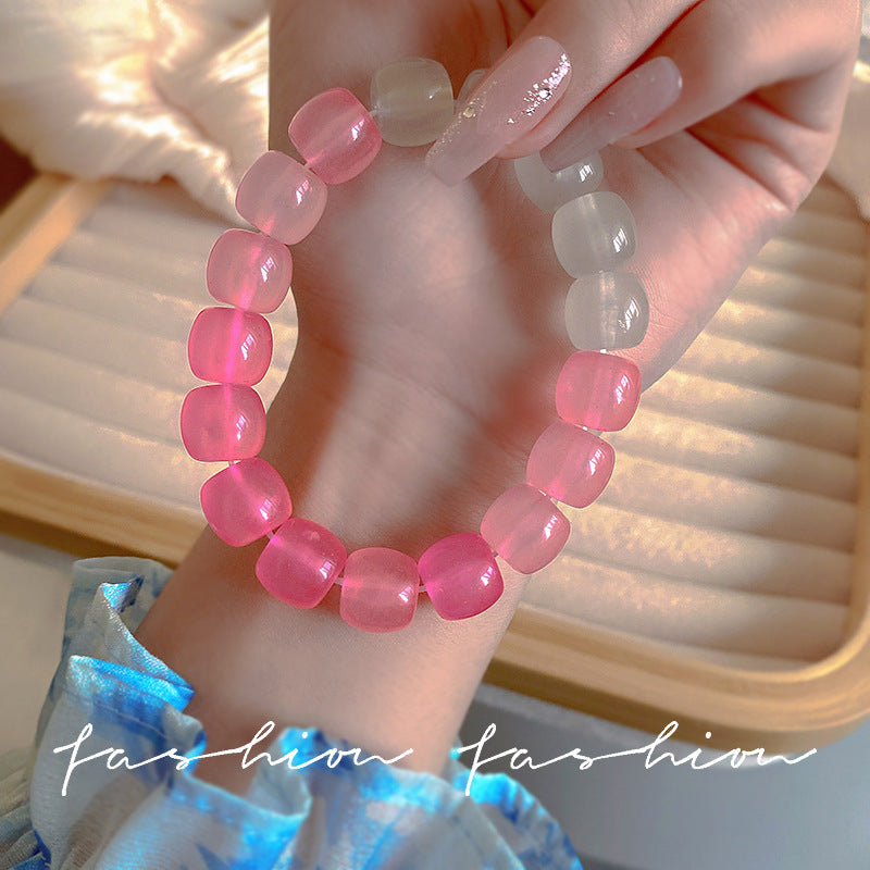 Pliable Temperament Gradient Color Ice Transparent Bracelets