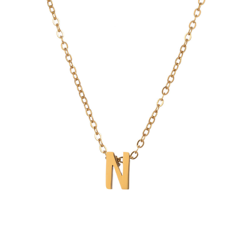 Fading English Letter Unisex Fashion Simple Necklaces