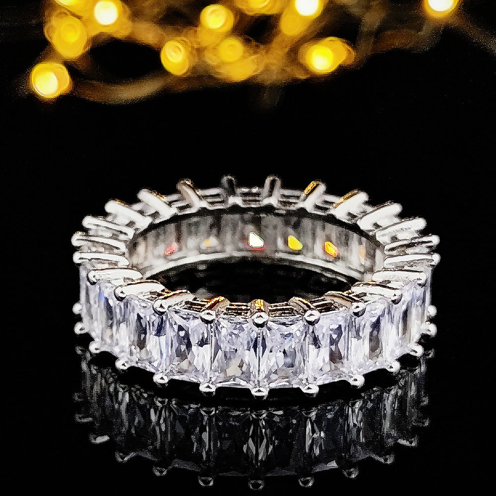 Full Diamond Simple Female Niche Advanced Rings
