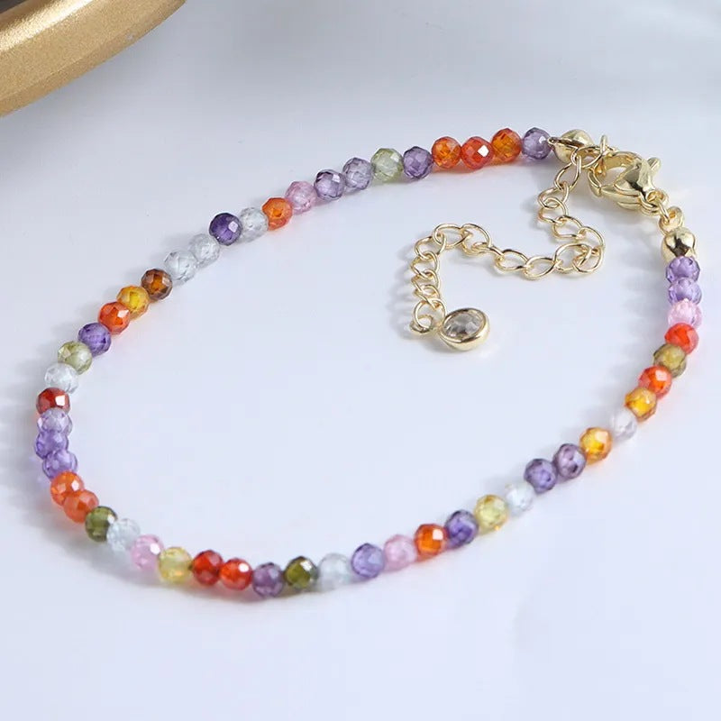 Alloy Female Design Twin Ornamental Stone Bracelets