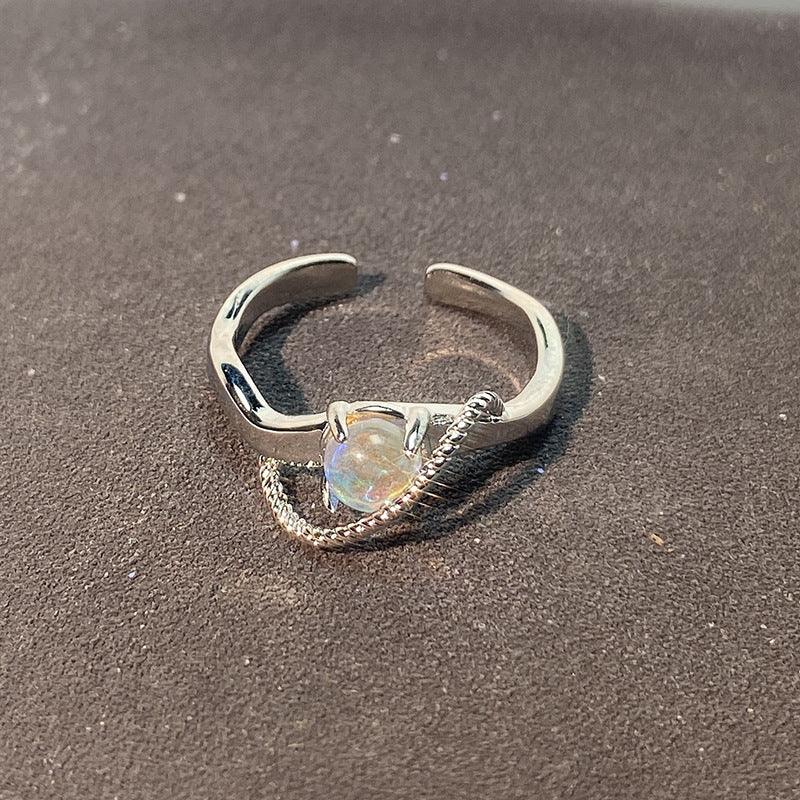 Design Irregular Simple Light Luxury High-grade French Rings