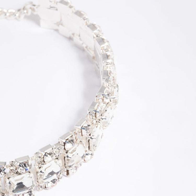 Women's Simple Rhinestone High-grade Retro Diamonds Clavicle Necklaces