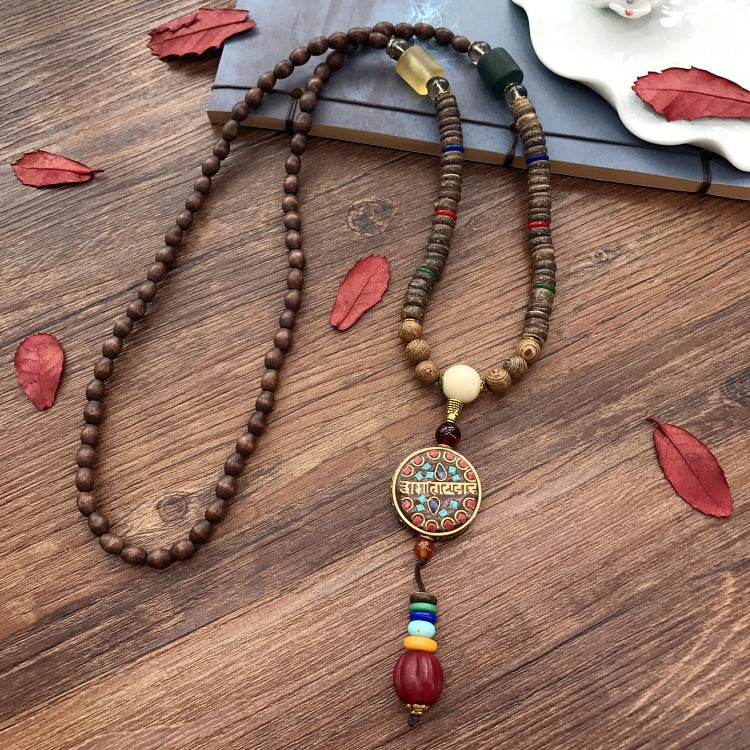 Women's & Men's Retro Ethnic Style Long Sweater Chain Necklaces