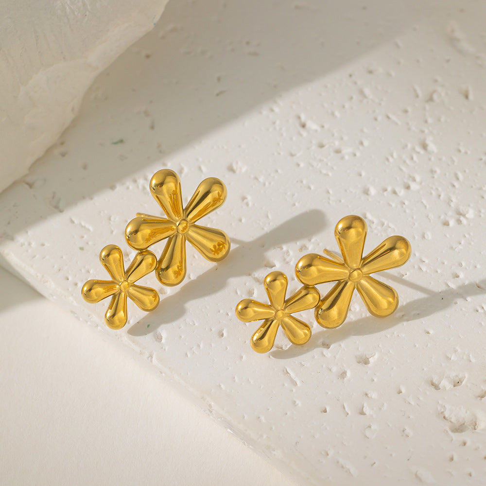 Heart Light Luxury Minority Titanium Steel Earrings