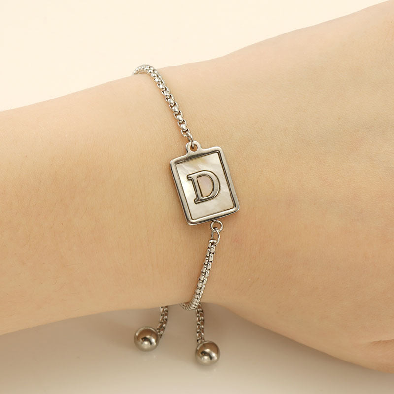 Titanium Steel Natural Shell Fashion Simple Bracelets